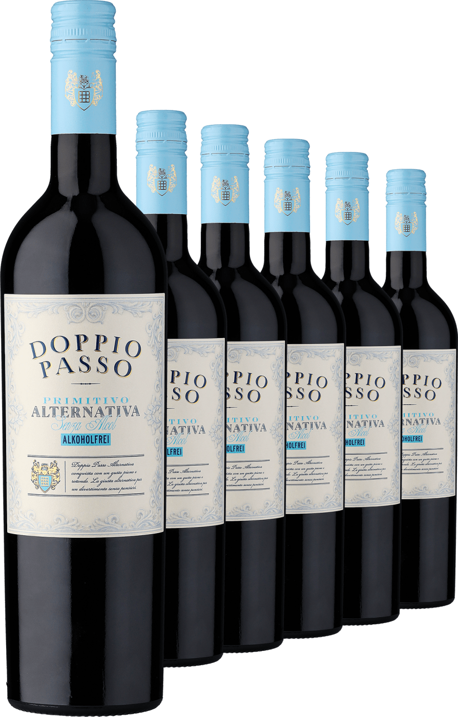 Doppio Passo Rosso »Alternativa« Alkoholfrei im 6er-Vorratspaket  Club of Wine DE