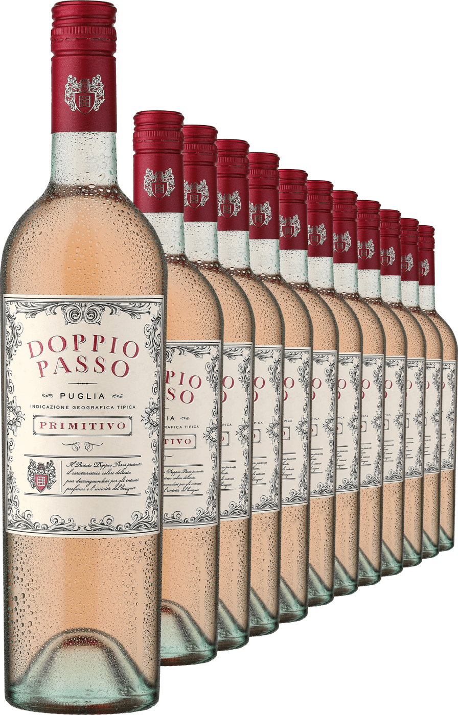 2023 Doppio Passo Rosato Primitivo im 12er-Vorratspaket  Club of Wine DE