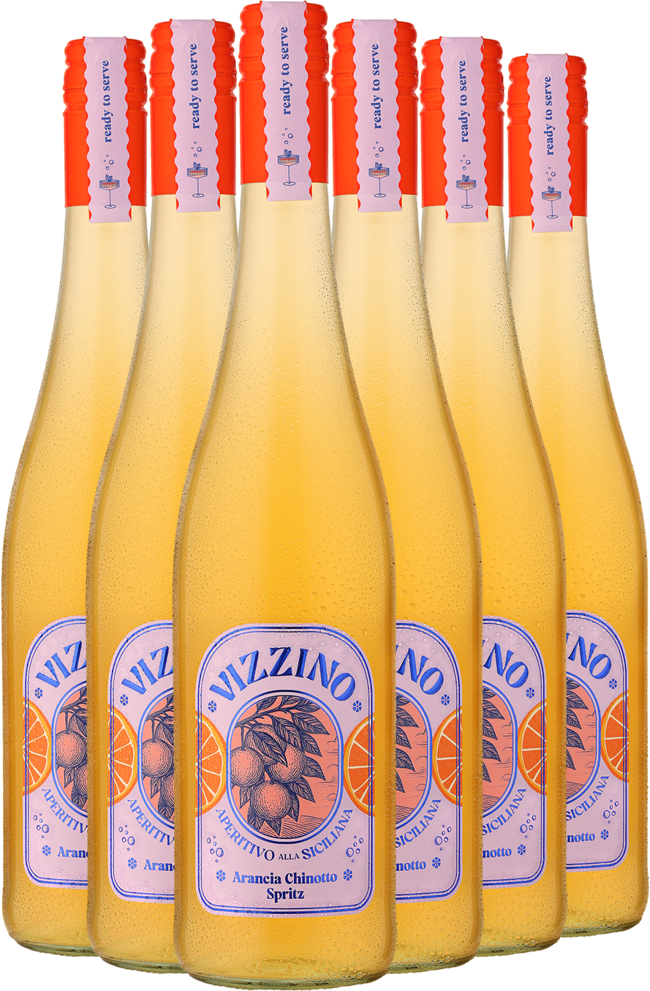 VIZZINO Arancia Chinotto Spritz im 6er-Vorratspaket