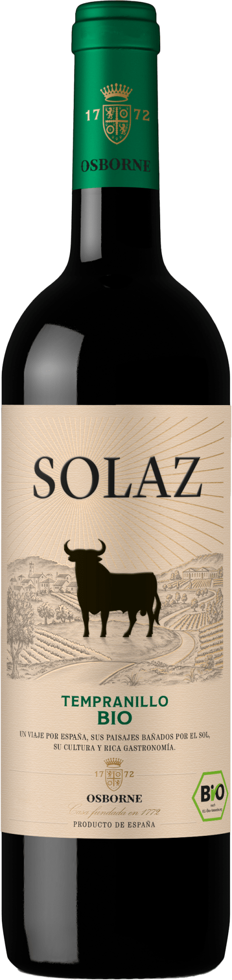 8410337847032 - Solaz Tempranillo 1450 % vol 075 Liter - Inhalt 6 Flaschen