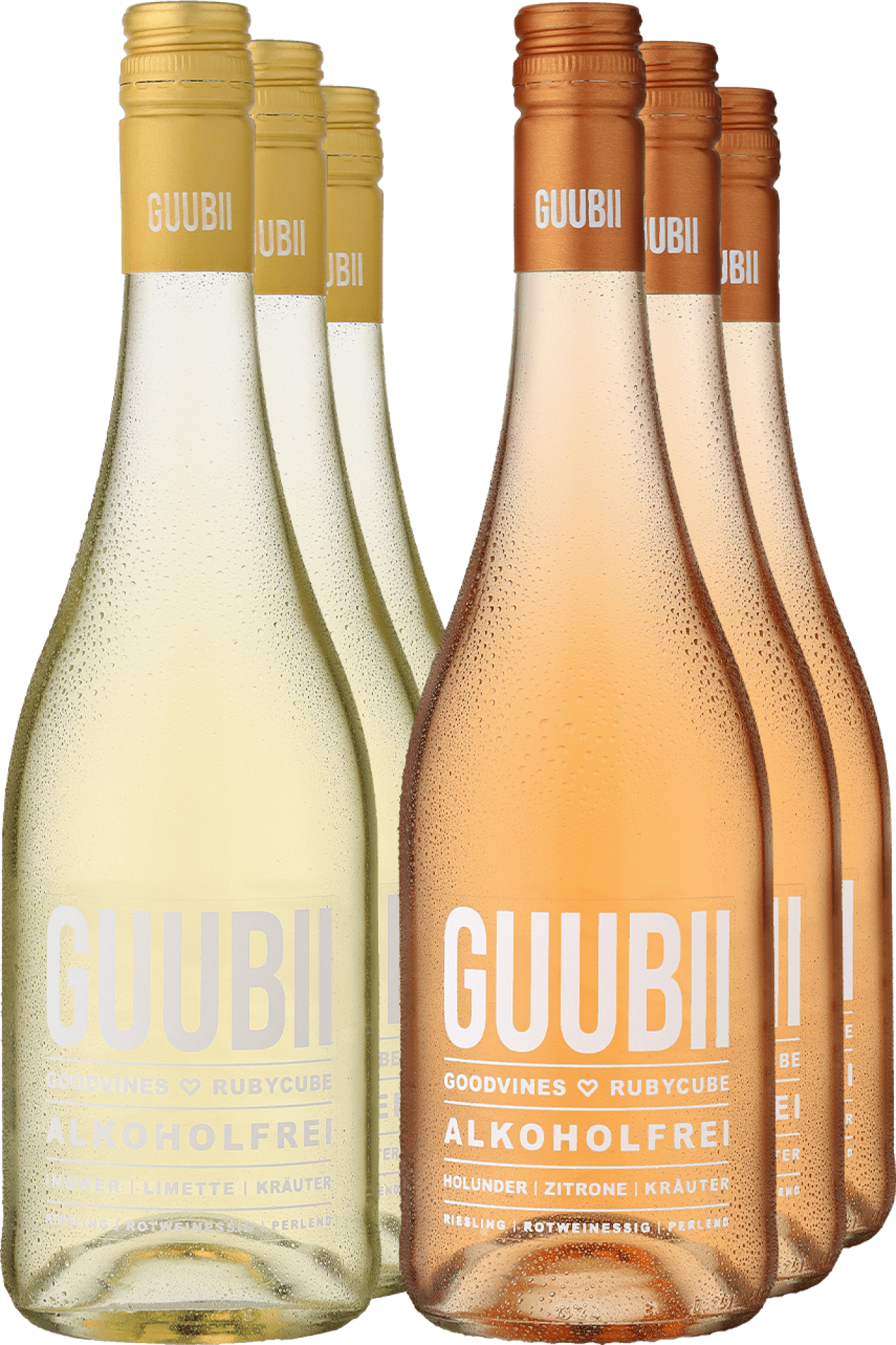 4002859996561 - 6er-PAKET »Gemischtes Doppel GUUBII Alkoholfrei« 4002859996561 - 6er-PAKET »Gemischtes Doppel GUUBII Alkoholfrei«
