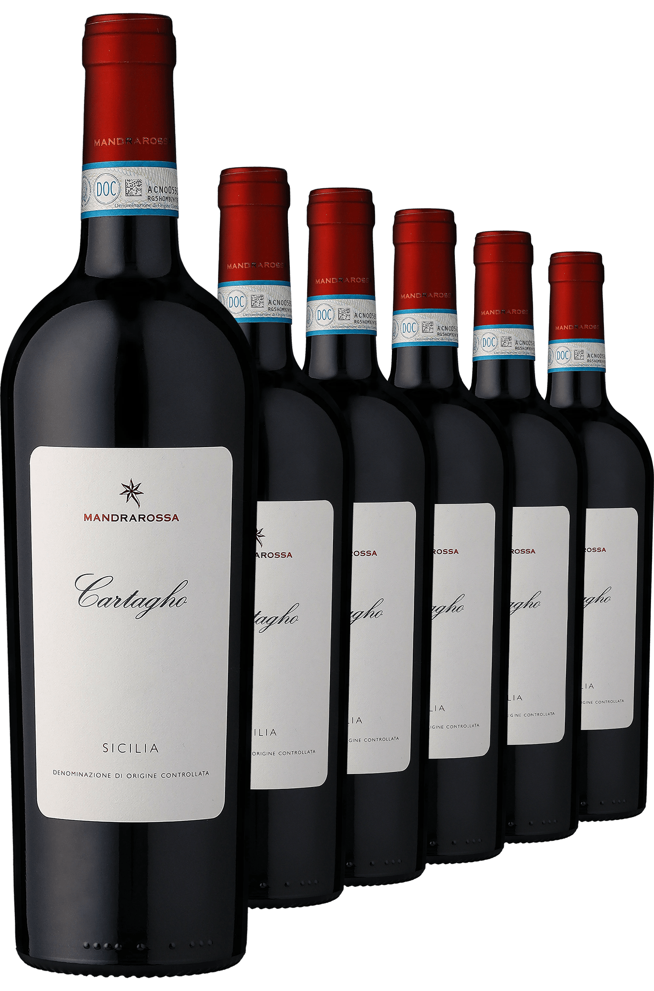 4002859990842 - Mandrarossa Cartagho im 6er Vorratspaket Rosso Sicilia DOC 4002859990842 - Mandrarossa Cartagho im 6er Vorratspaket Rosso Sicilia DOC