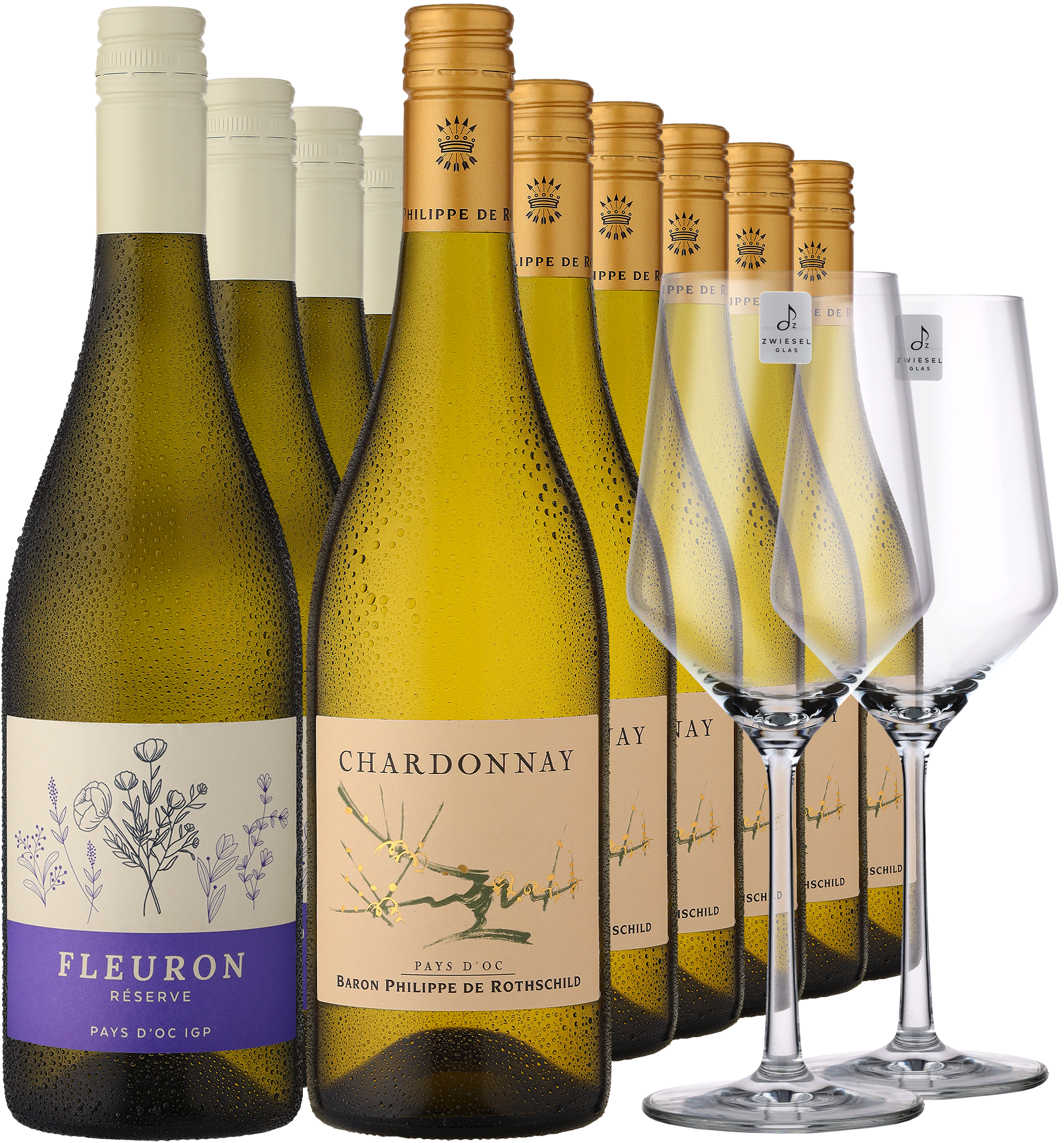 4002859997308 - 8er-Probierpaket »Chardonnay& Gläser«