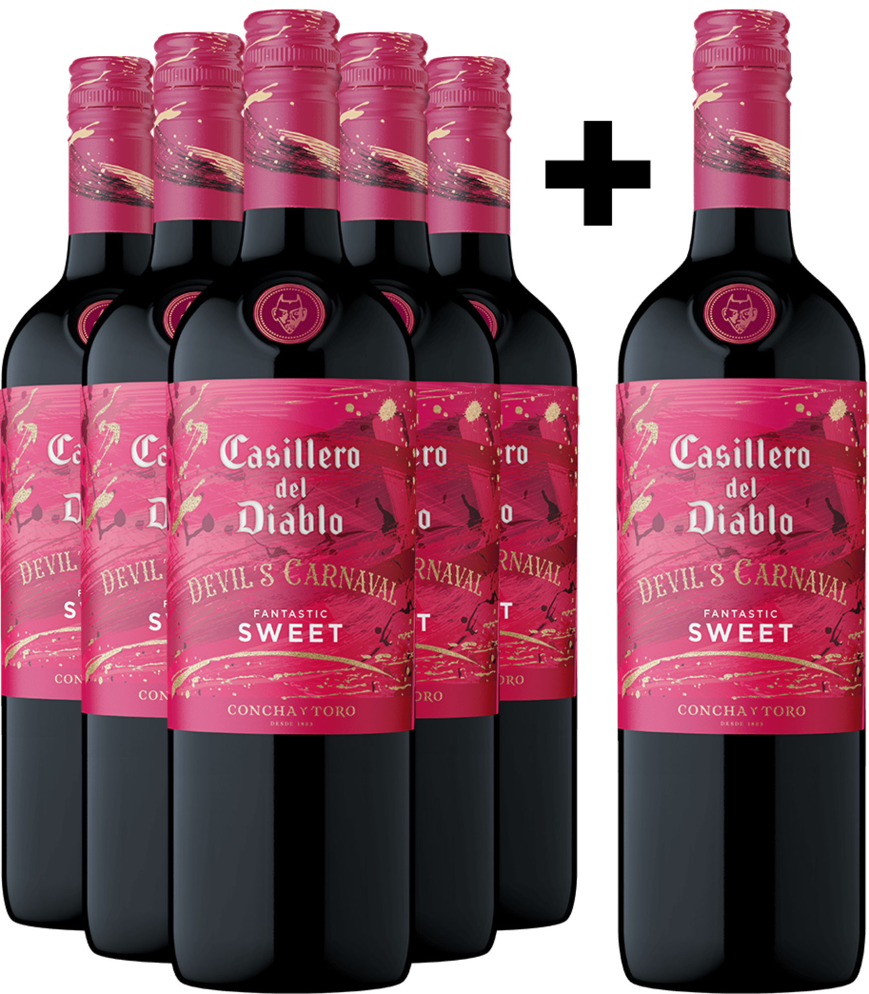 5+1-PAKET Casillero del Diablo »Devil's Carnaval« Fantastic Sweet