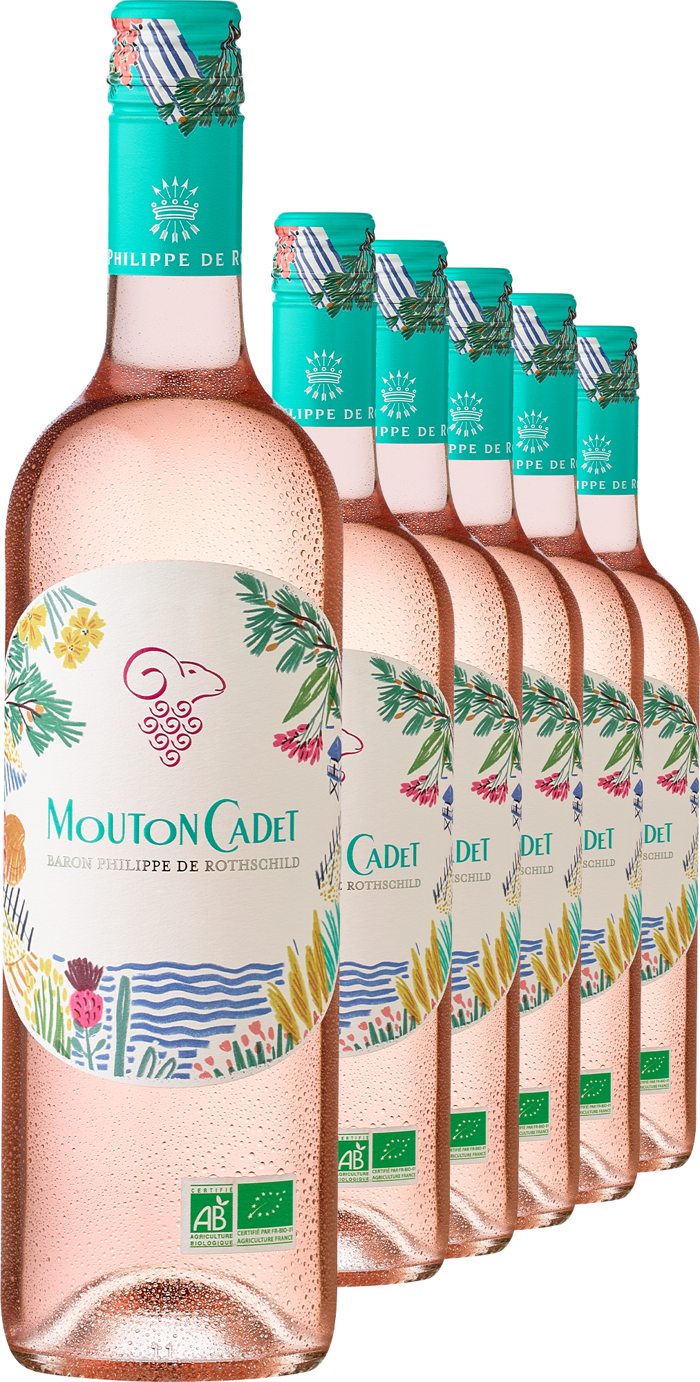 Image of 2022 Mouton Cadet Rosé x Mathilde – Bio im 6er-Vorratspaket