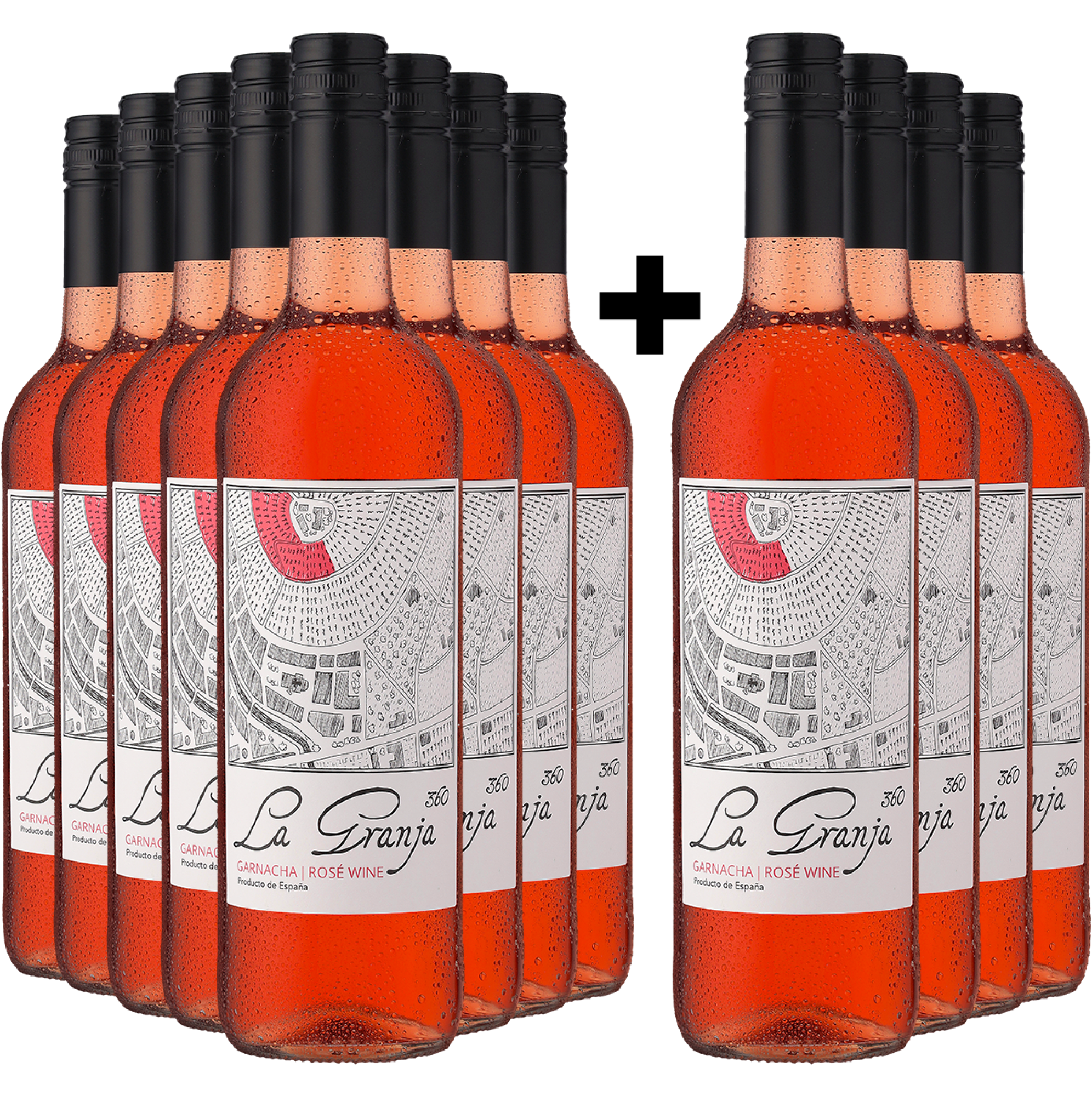 8+4-PAKET La Granja 360° Garnacha Rosado 2025