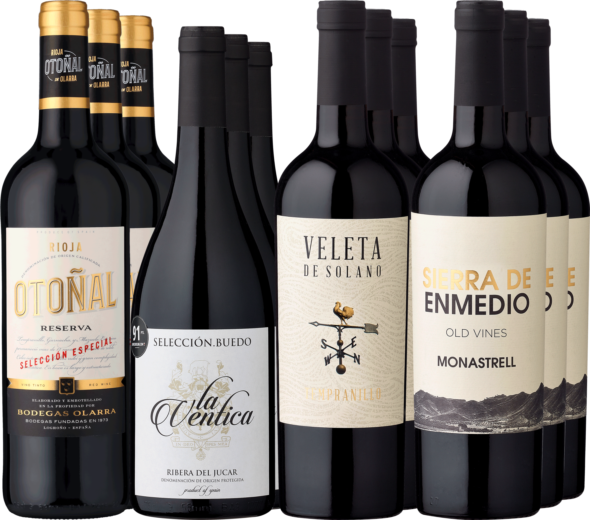 12er-Probierpaket »Spanisches Genusspaket in Rot«  Club of Wine DE