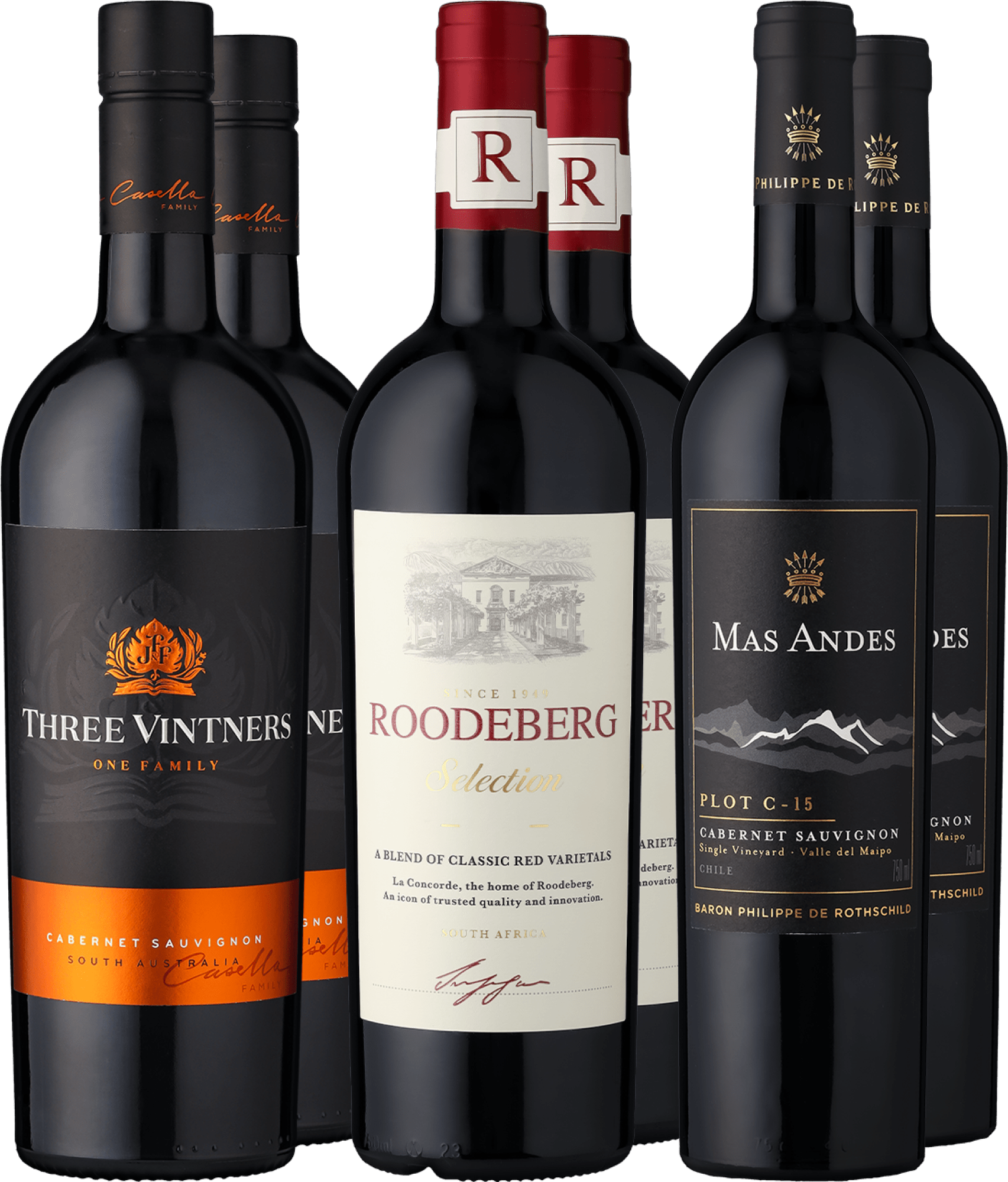 4002859997049 - 6er-Probierpaket »Rotweine aus Übersee«