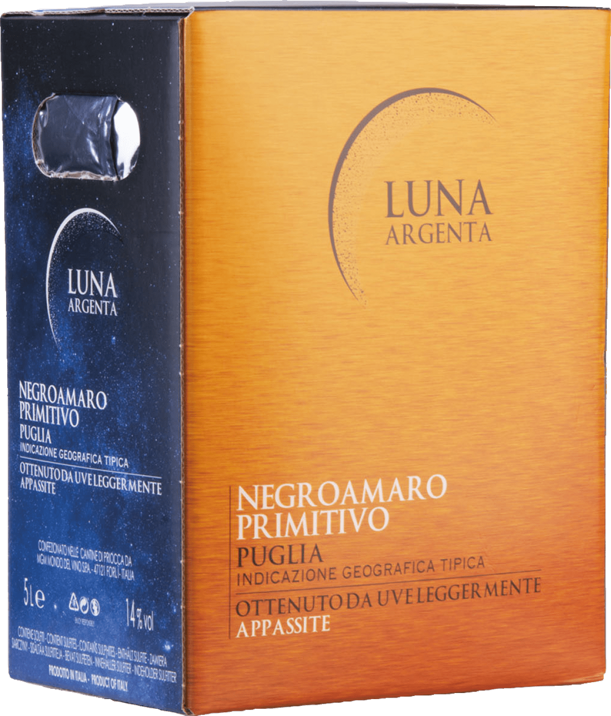 Luna Argenta Negroamaro Primitivo Appassite -Bag-in-Box