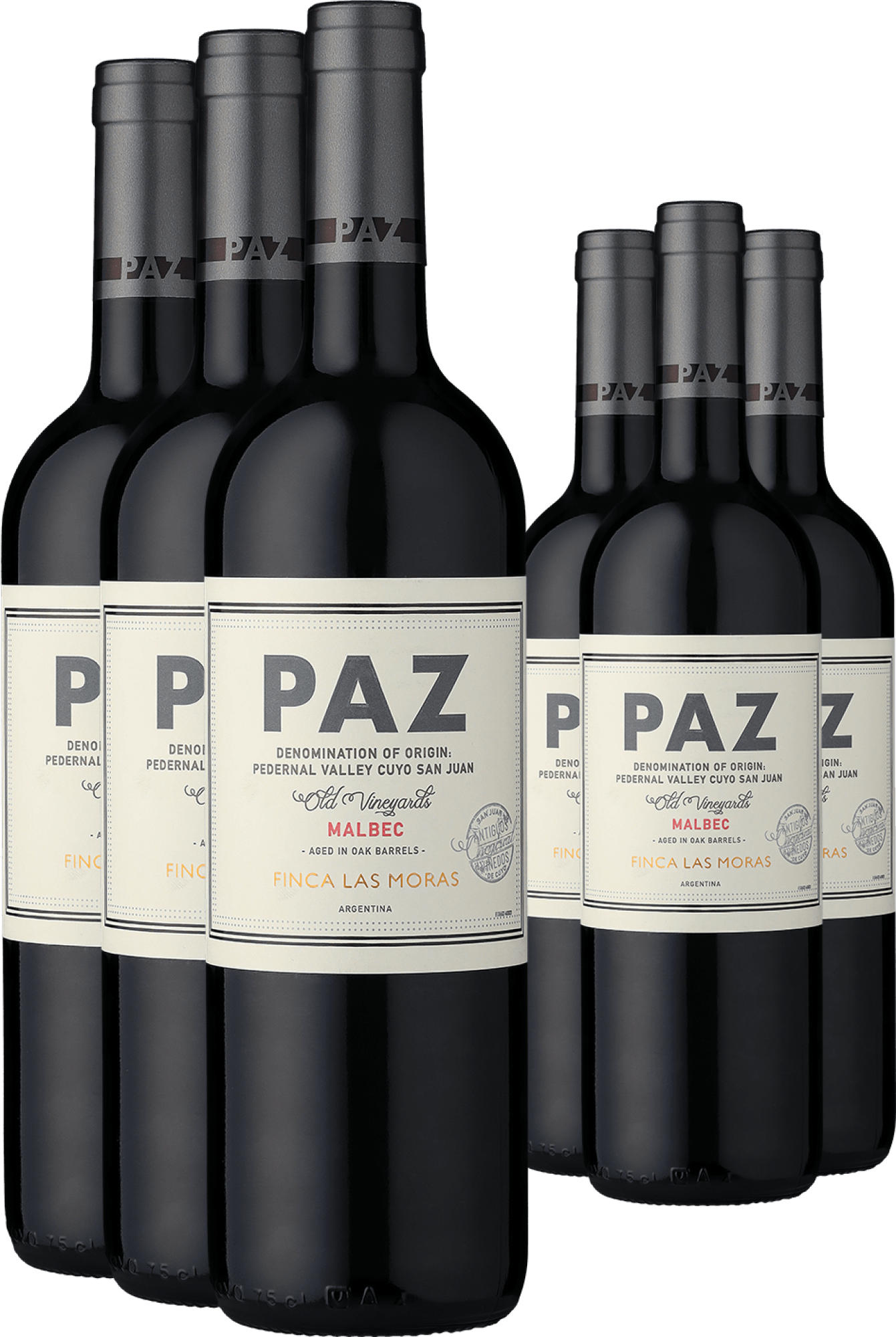3+3-PAKET Finca Las Moras »PAZ« Malbec 2023