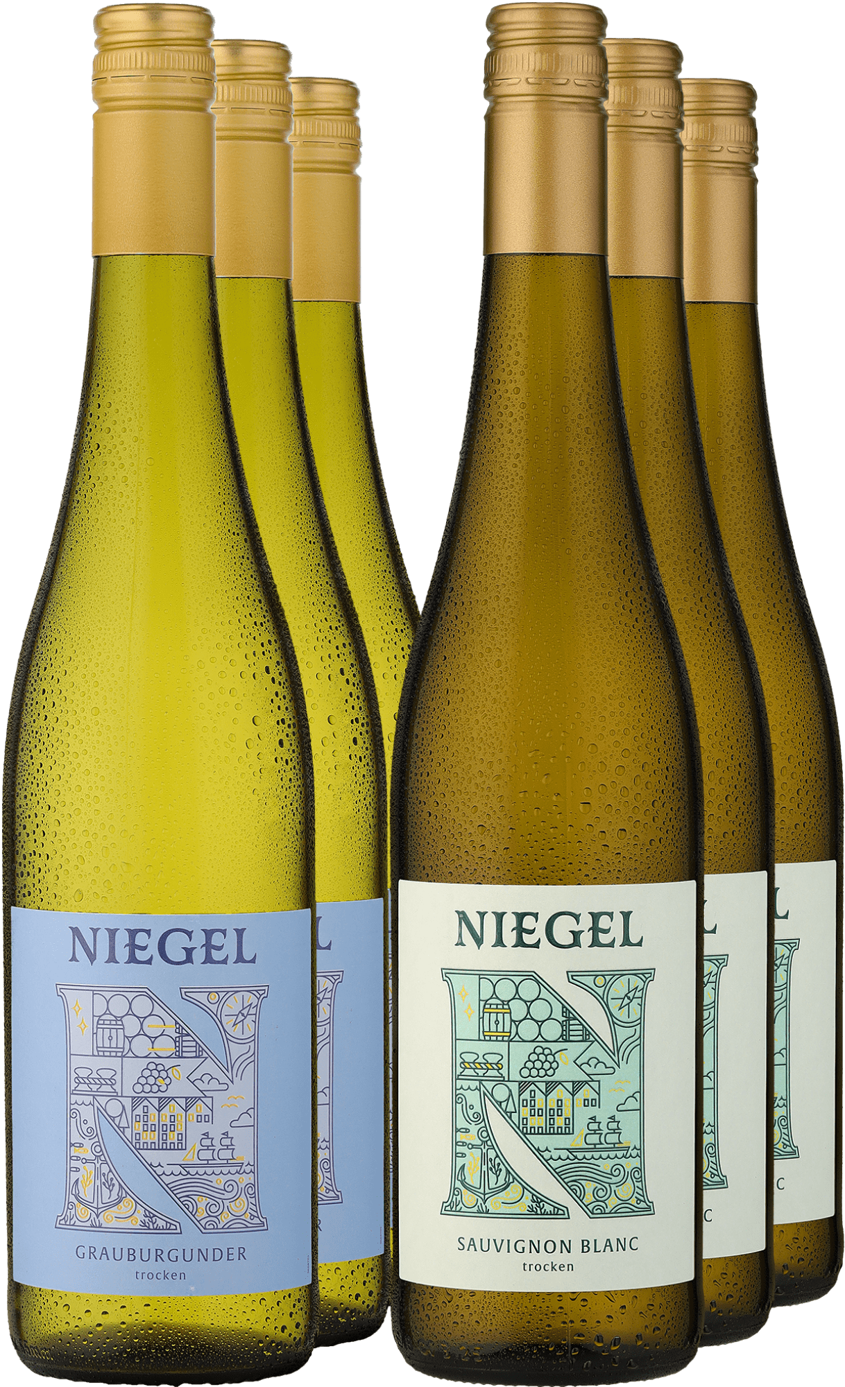 Image of 6er-Paket »Gemischtes Doppel: Niegel«