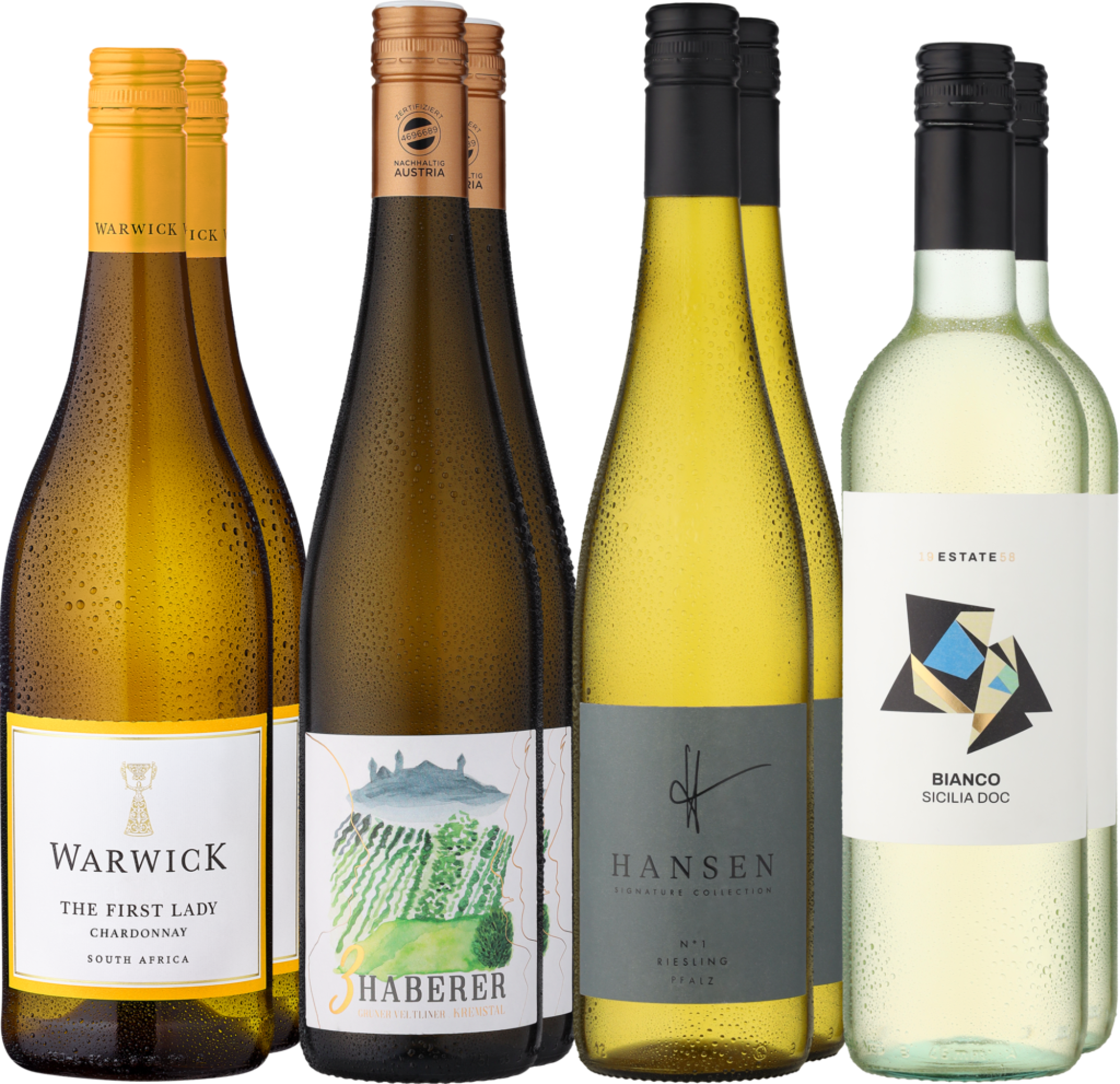 4002859982939 - 8er-Probierpaket »Sommerliche Weißwein-Erfrischung« 4002859982939 - 8er-Probierpaket »Sommerliche Weißwein-Erfrischung«