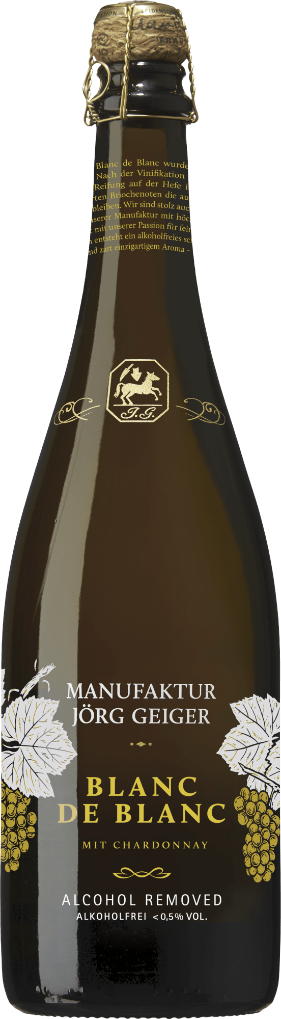 Ludwig von Kapff Wein-Angebot - Manufaktur Jörg Geiger Blanc de Blancs Alkoholfrei