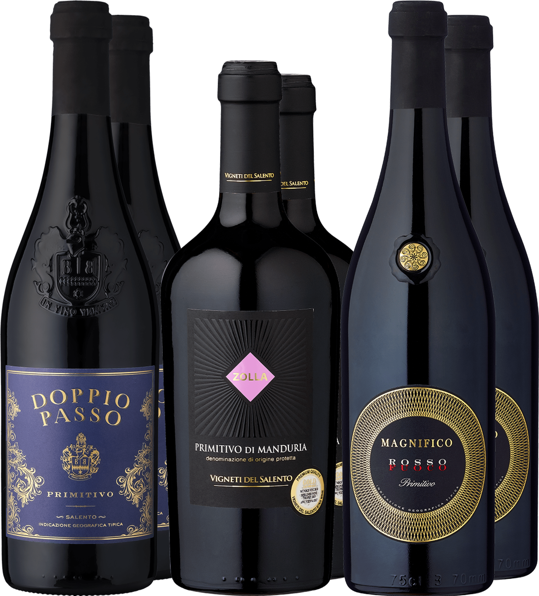 4002859994222 - 6er-Probierpaket »Primitivo-Schätze« 4002859994222 - 6er-Probierpaket »Primitivo-Schätze«