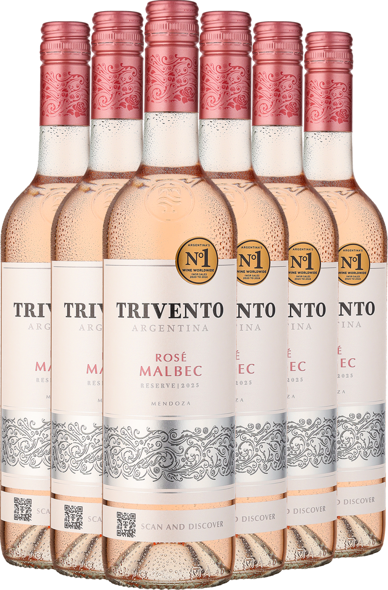 2025 Trivento Reserve Malbec Rosé im 6er-Vorratspaket