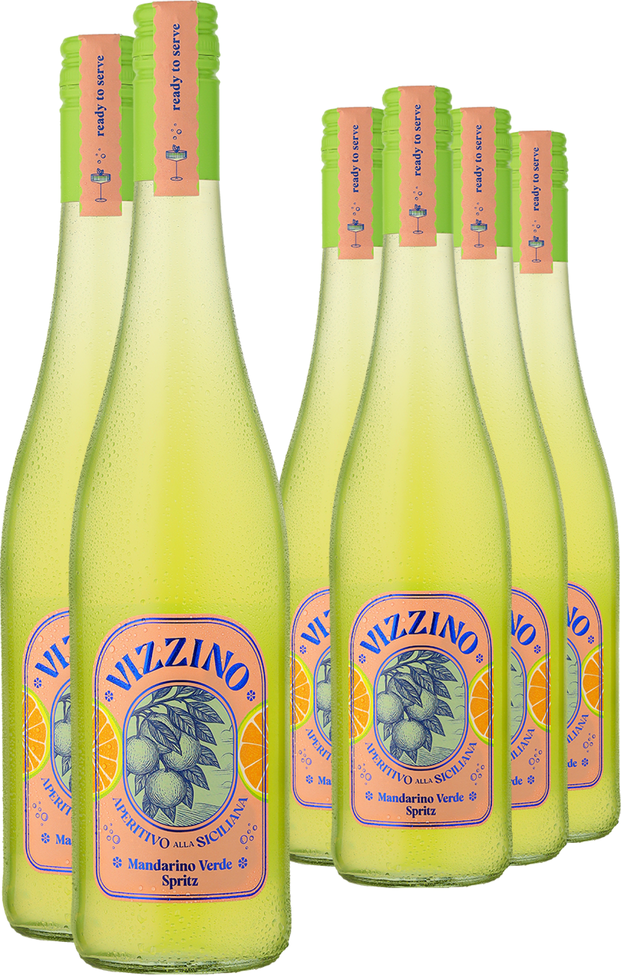 4+2-PAKET VIZZINO Mandarino Verde Spritz