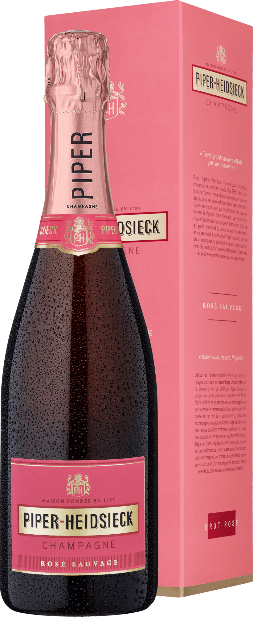 Piper-Heidsieck Champagner Brut Rosé »Sauvage« in Geschenkverpackung