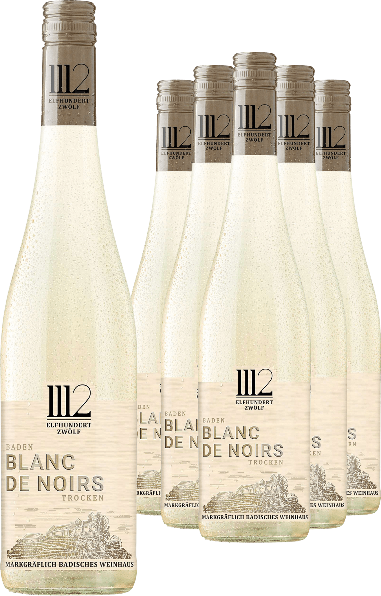 5+1-PAKET Markgräflich Badisches Weinhaus »Elfhundertzwölf« Blanc de Noirs 2024