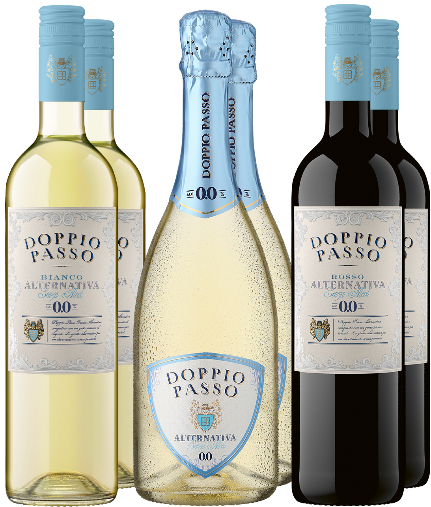 6er-Probierpaket »Doppio Passo Alternativa« Alkoholfrei
