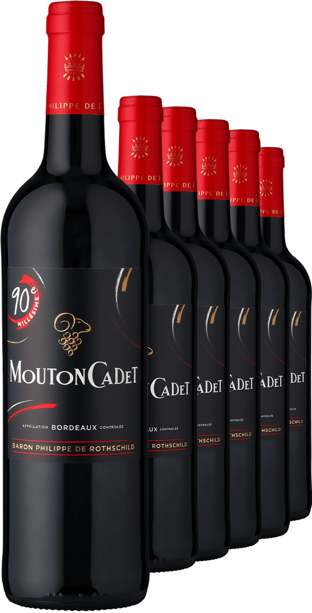 2022 Mouton Cadet Rouge im 6er-Vorratspaket - Baron Philippe de Rothschild