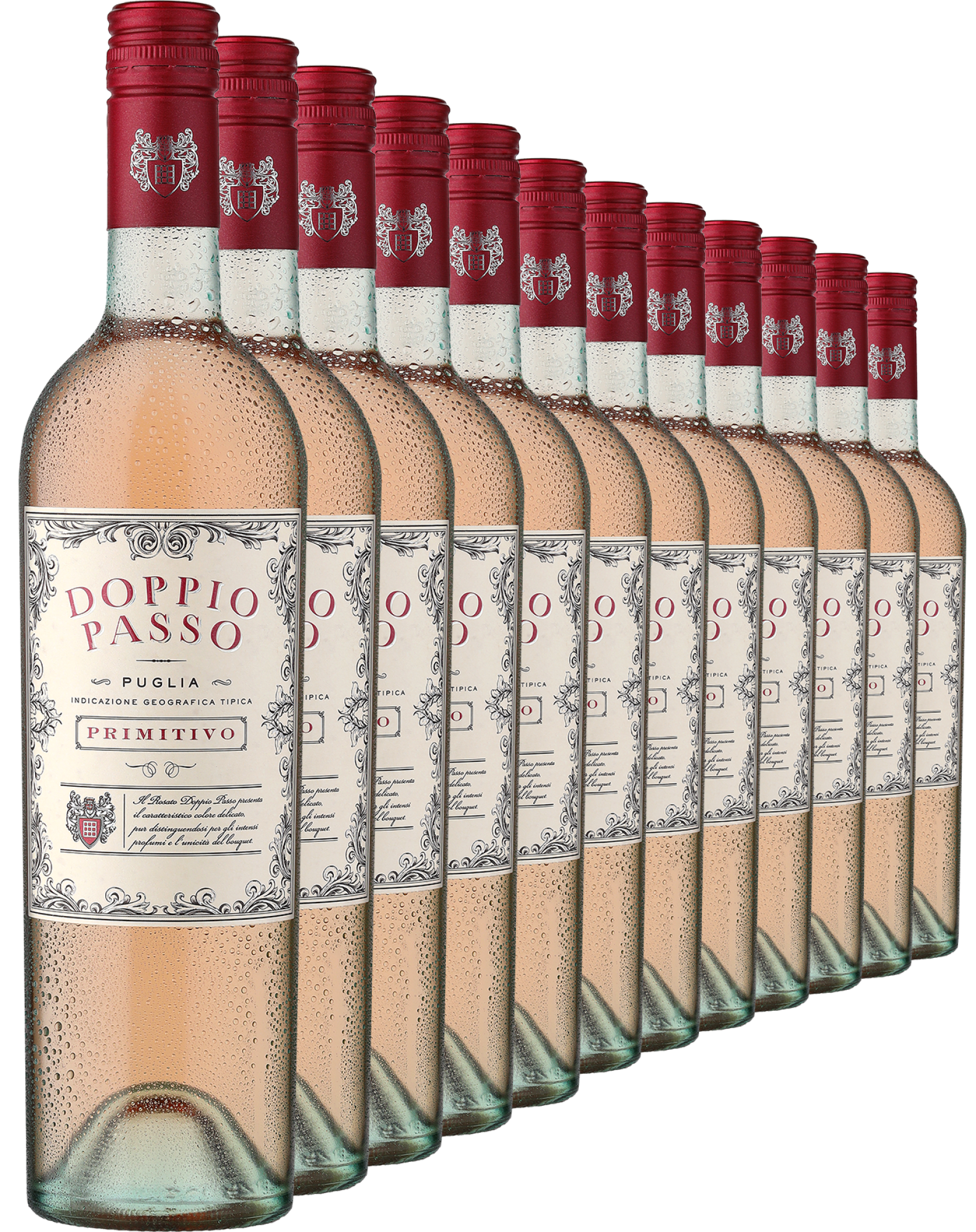 2024 Doppio Passo Rosato Primitivo im 12er-Vorratspaket