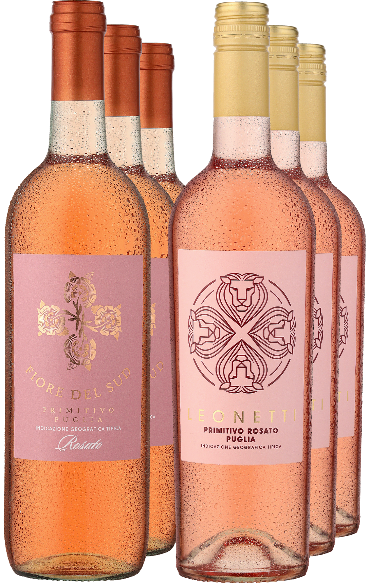 Image of 6er-Paket »Gemischtes Doppel: Primitivo Rosati«