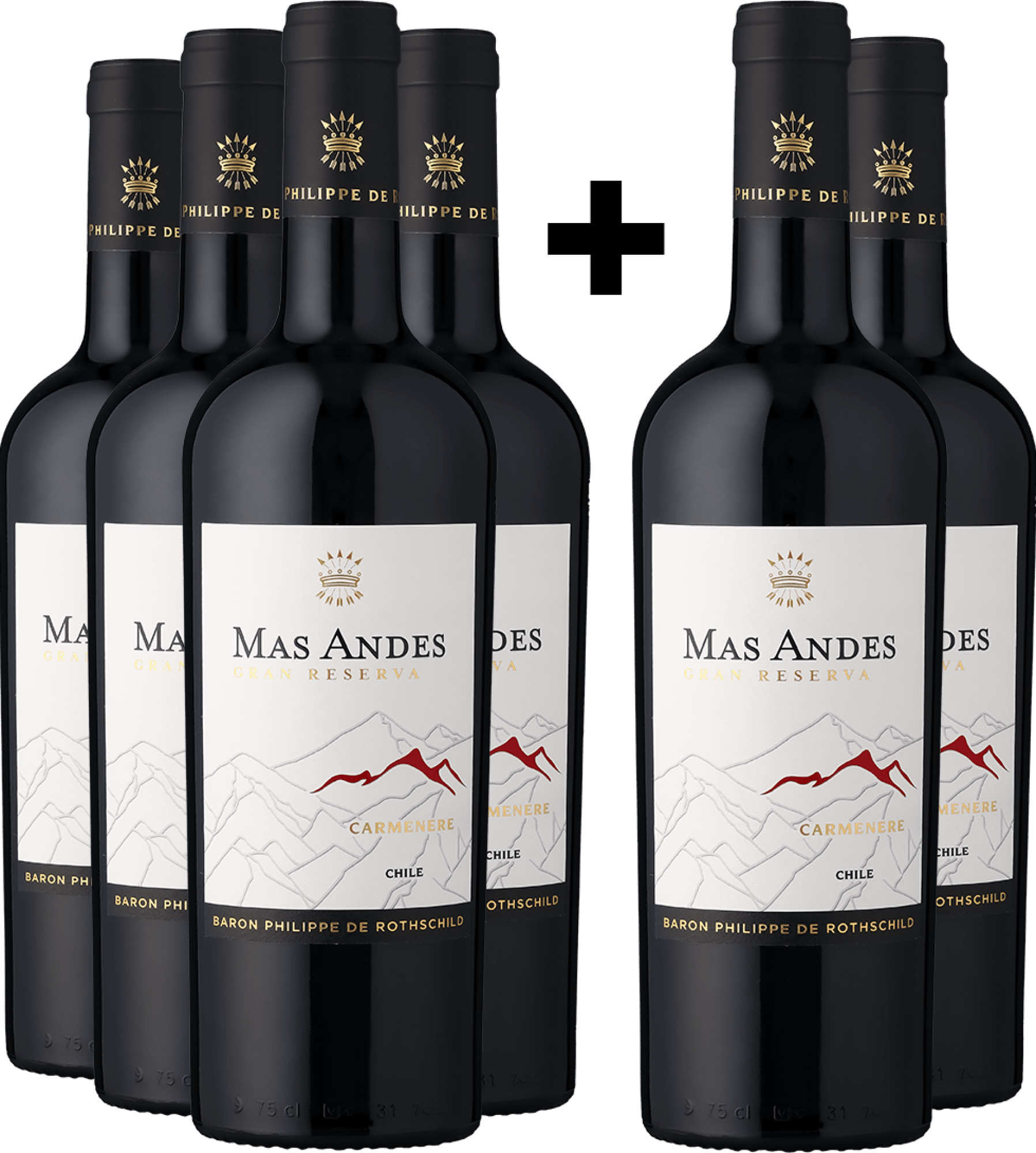 3+3-PAKET Rothschild Mas Andes Gran Reserva Carménère 2023
