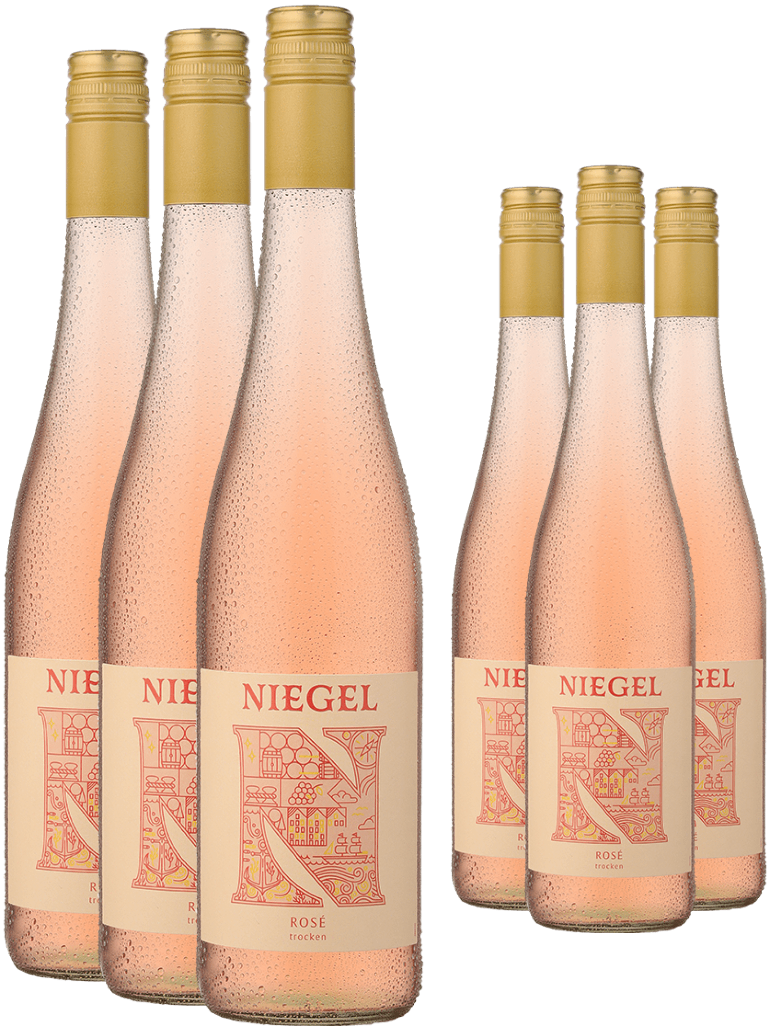 3+3-PAKET Niegel Rosé 2025