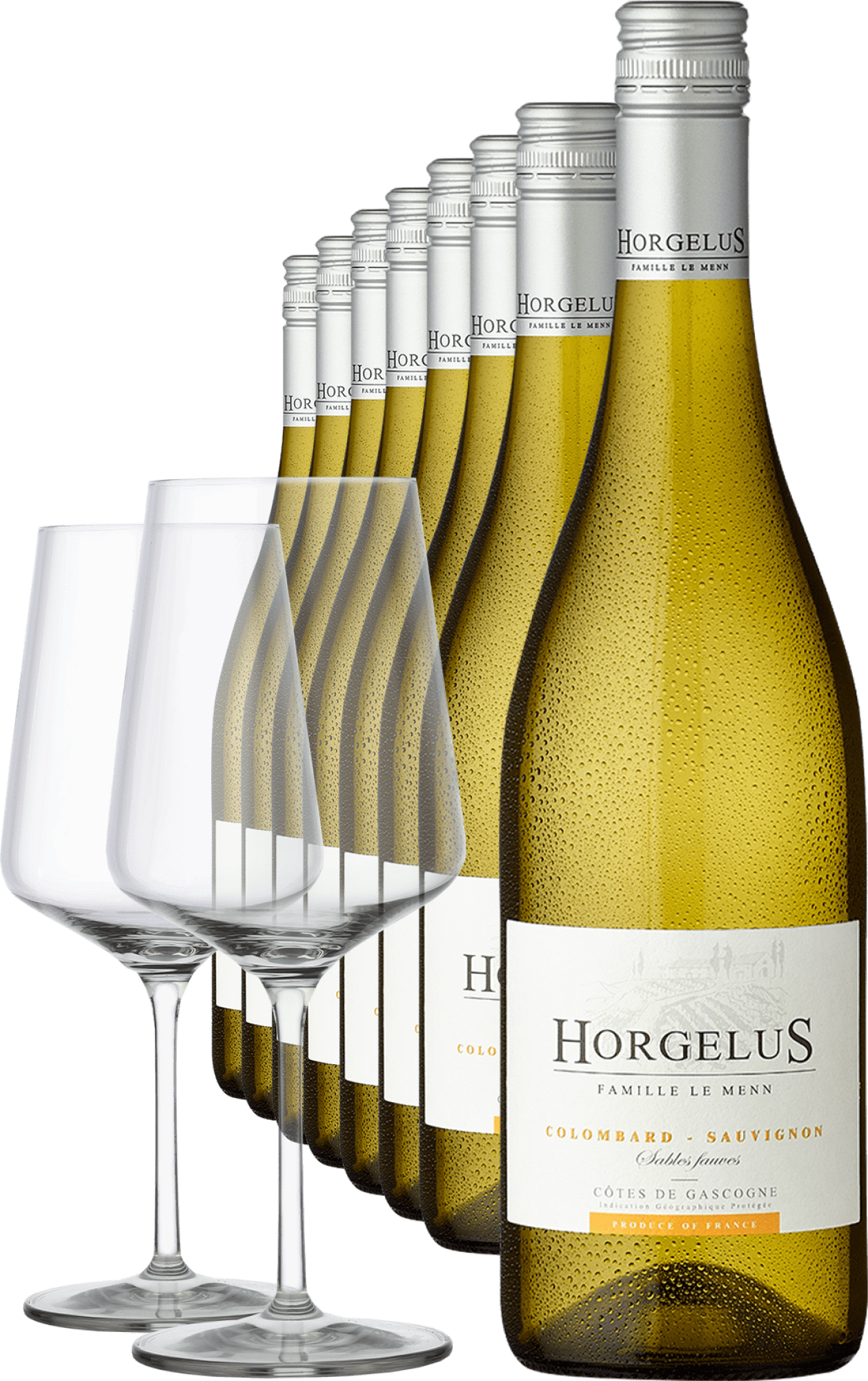 2025 Horgelus Blanc im 8er-Vorratspaket + 2er-Set Ritzenhoff Glas »Vinelle« GRATIS