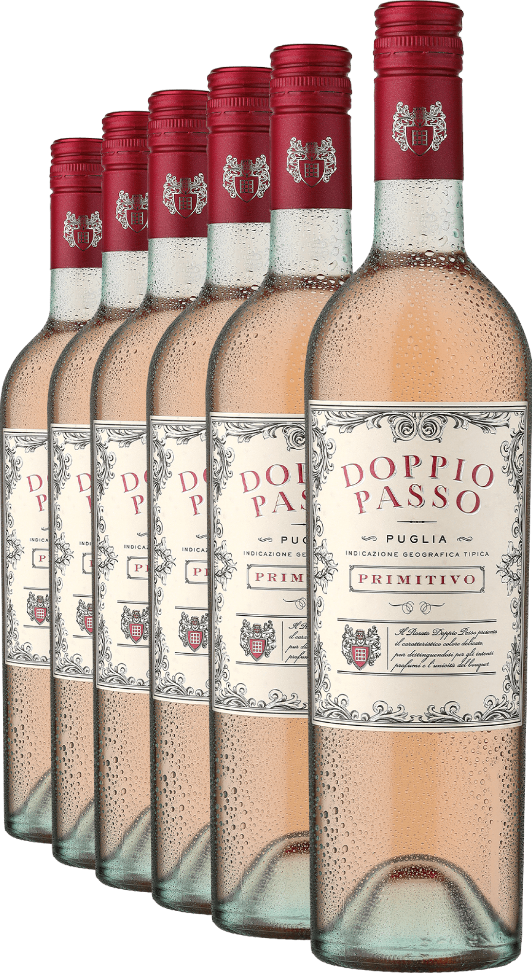 2025 Doppio Passo Rosato Primitivo im 6er-Vorratspaket
