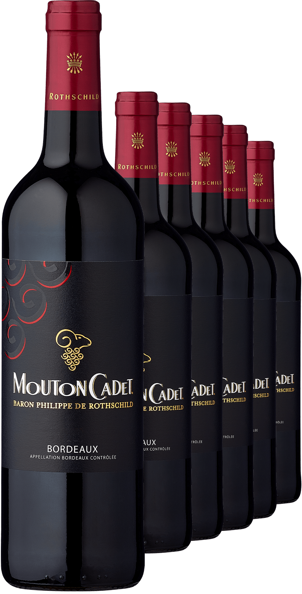 2020 Rothschild Mouton Cadet Rouge Bordeaux AOP im 6er-Vorratspaket Baron Philippe de Rothschild Ludwig von Kapff DE