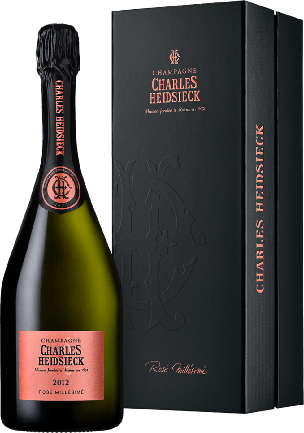 Image of Charles Heidsieck Champagner Brut Rosé Millésime in Geschenkverpackung