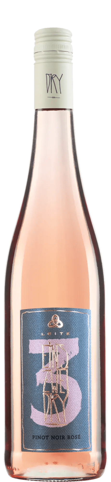 Image of Eins Zwei Dry Pinot Noir Rosé 2020 - Roséwein - Leitz, Deutschland, trocken, 0,75l