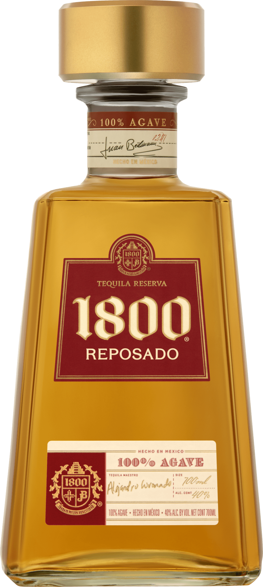 7501035013124 - 1800 Reposado Tequila 38% vol 7501035013124 - 1800 Reposado Tequila 38% vol