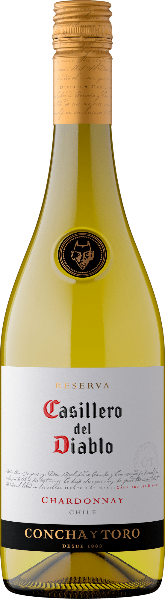 7804320256900 - Casillero Del Diablo Chardonnay 135 % vol 075 Liter - Inhalt 6 Flaschen