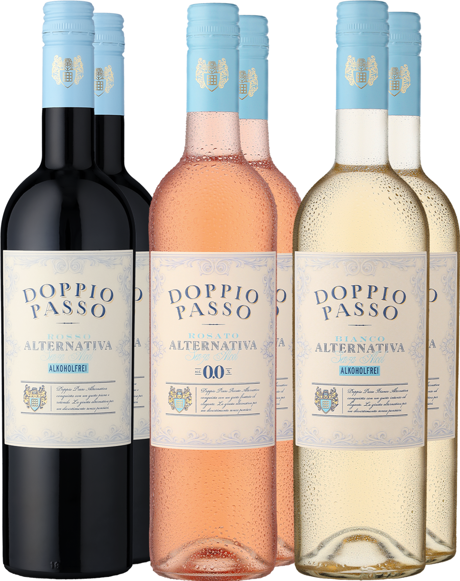6er-Probierpaket »Doppio Passo Alkoholfrei«