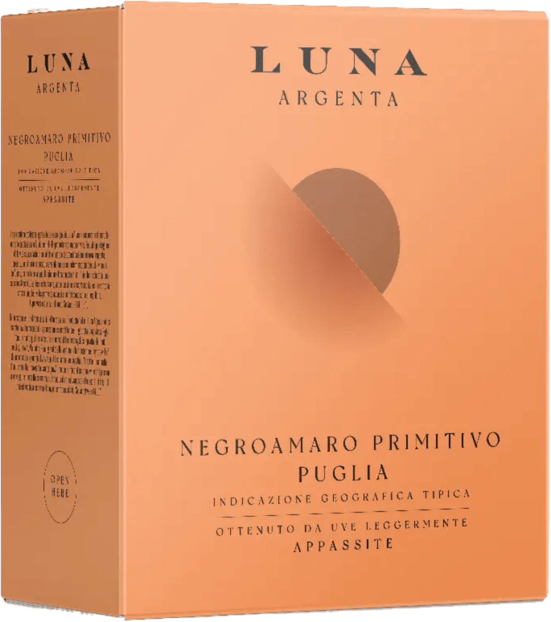 8055684028071 - Luna Argenta Negroamaro Primitivo Appassite - 5l-Bag-in-Box