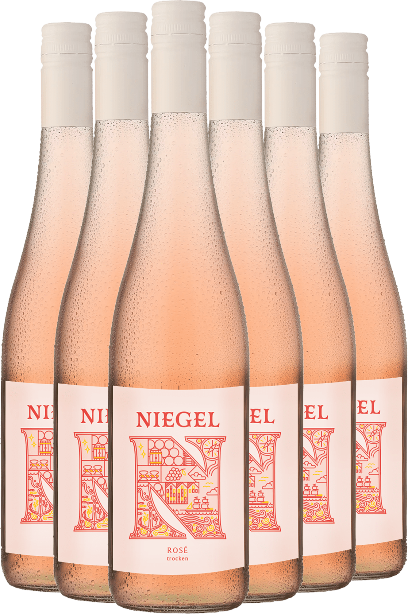 2025 Niegel Rosé im 6er-Vorratspaket