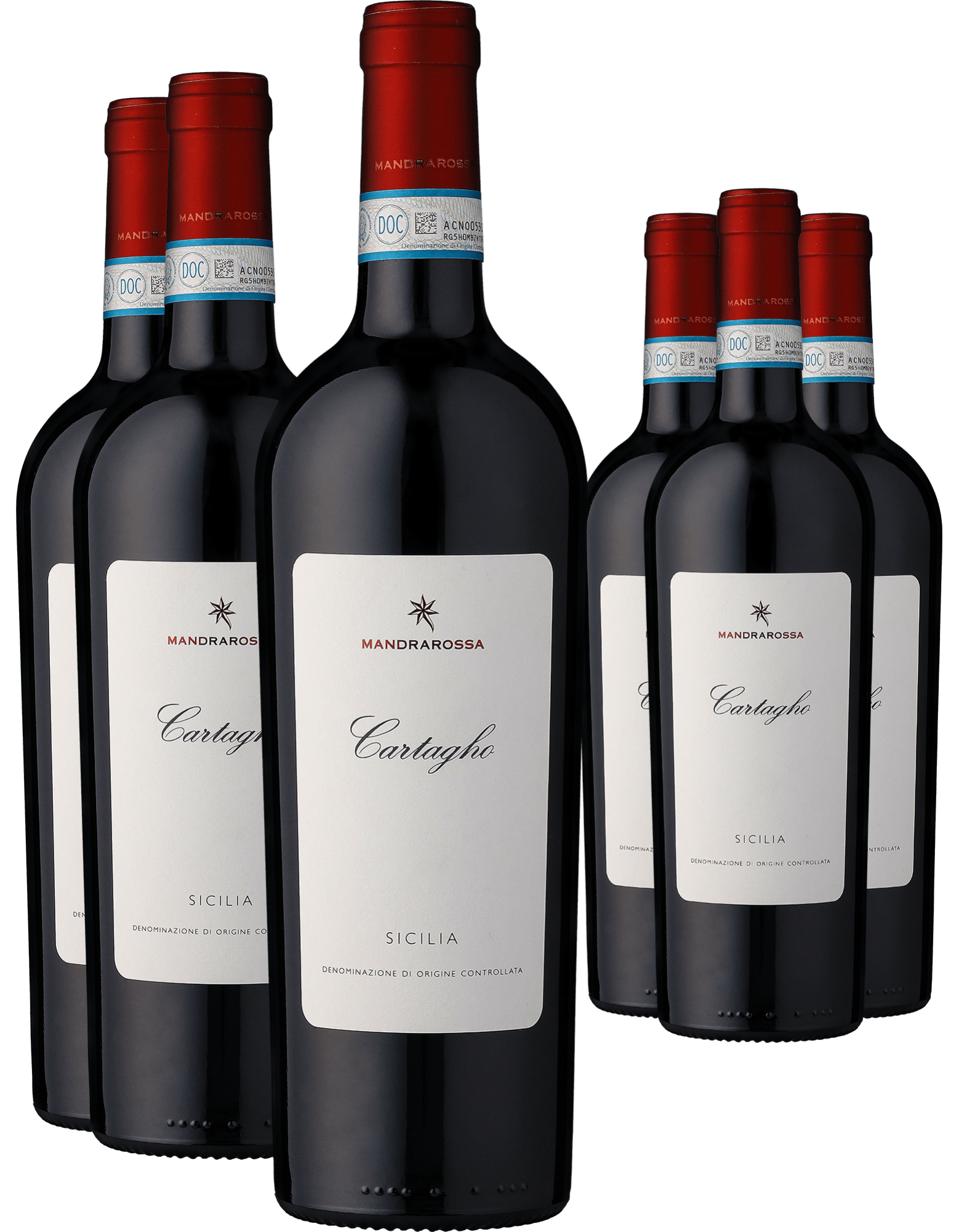 3+3-PAKET Mandrarossa »Cartagho« 2019  Club of Wine DE