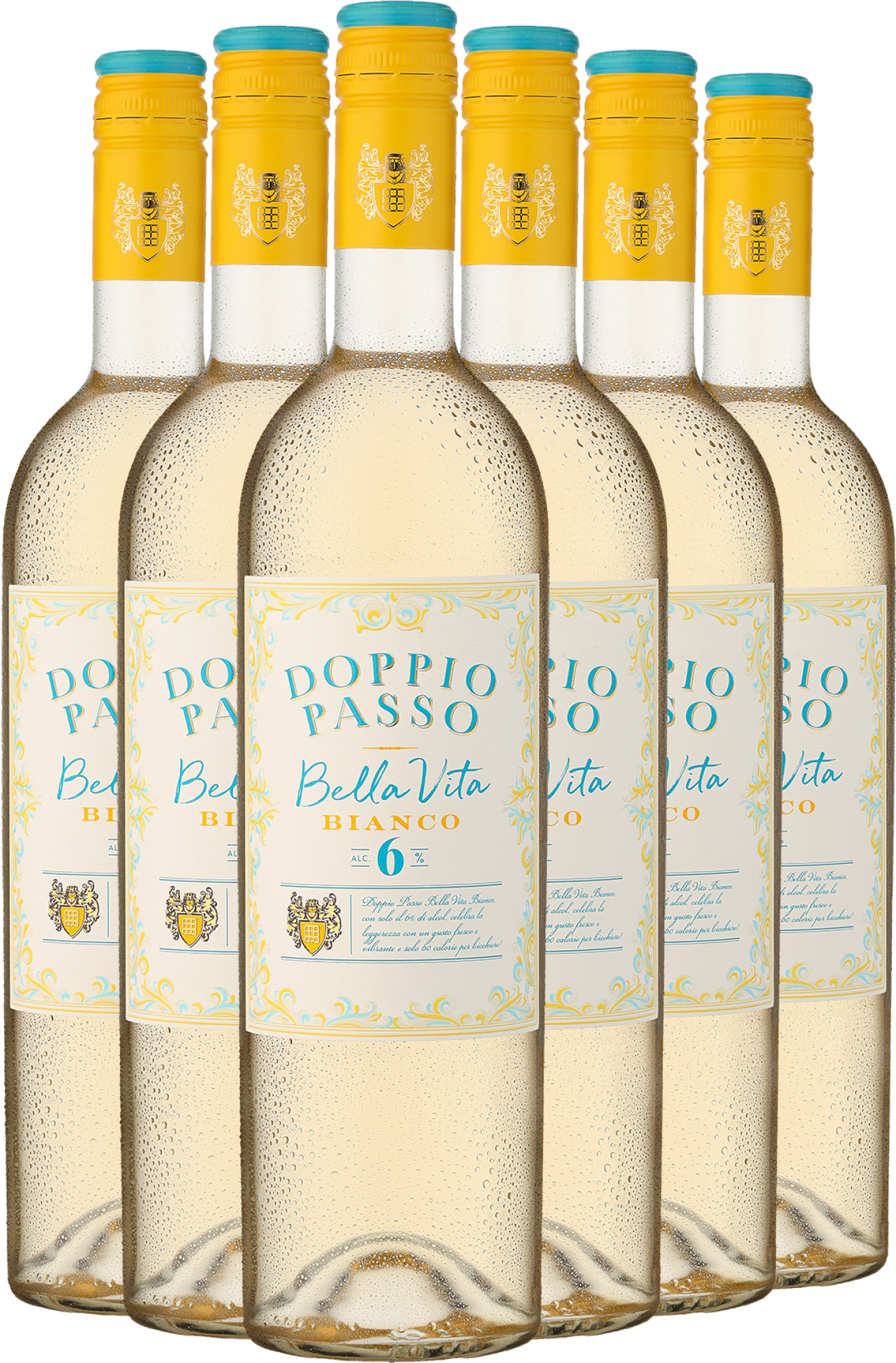 Doppio Passo »Bella Vita« Bianco Low im 6er-Vorratspaket