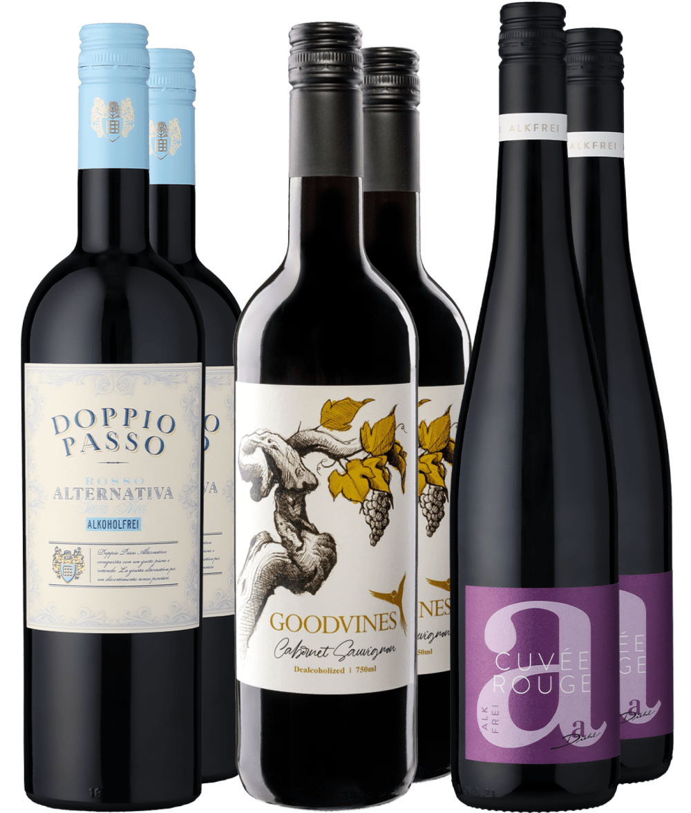 6er-Probierpaket »Alkoholfreie Rotweine«
