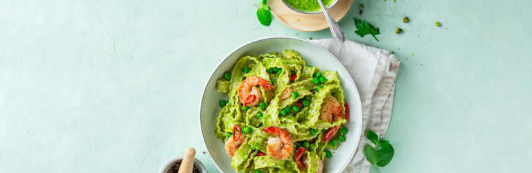 Mafaldine mit Pesto