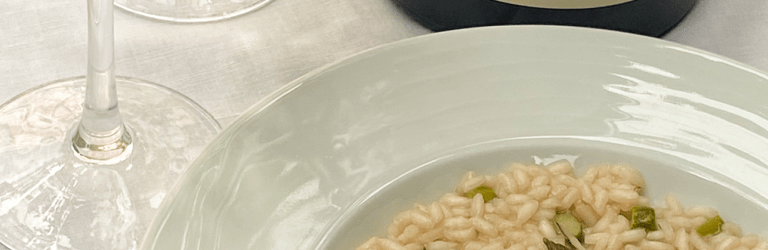 Risotto mit grünem Spargel