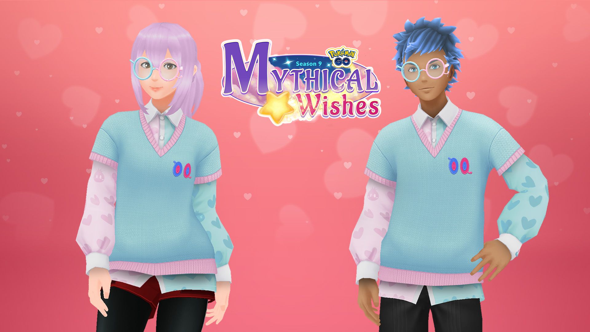 Special new clothes for the Pokémon GO valentines event