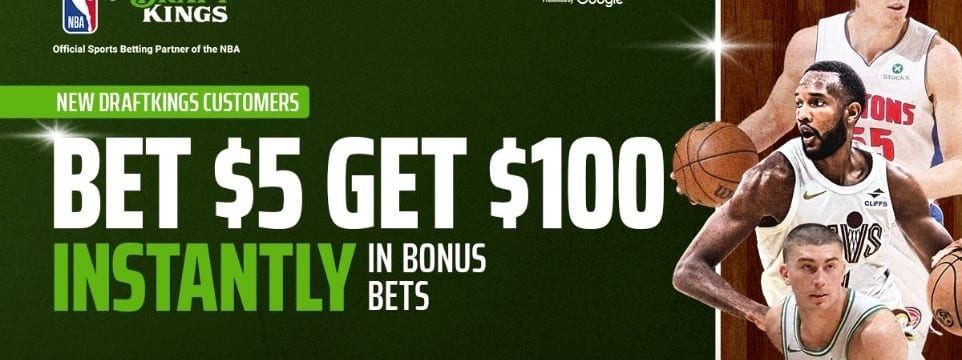 DraftKings Promo Code: Bet $5, Get $100 in Bonus Bets Instantly (5/2)