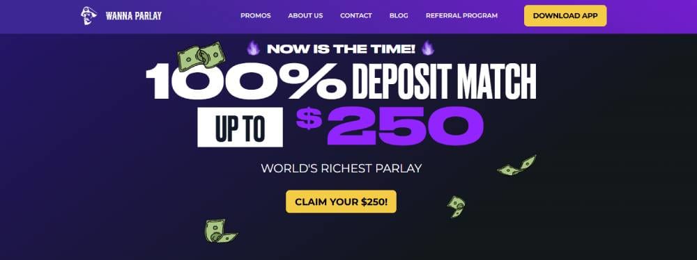 Wanna Parlay Promo Code ROTO: Get 100% Deposit Match Up to $250 & Win at DFS with MLB & More