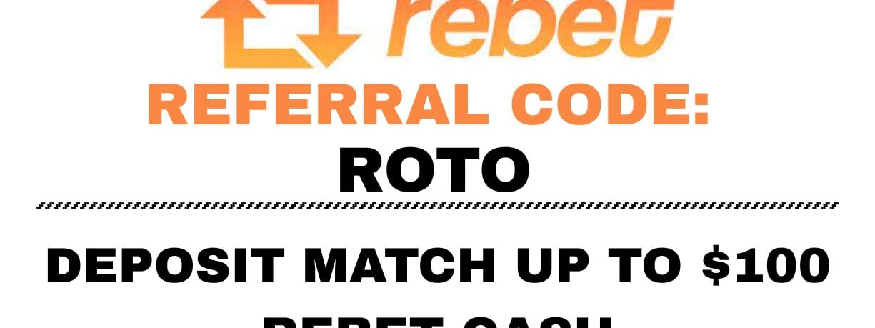 Rebet Referral Code ROTO: Deposit Match up to $100 Rebet Cash