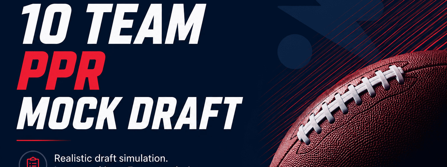 10-Team PPR Mock Draft: Full Board + Pick-by-Pick Analysis