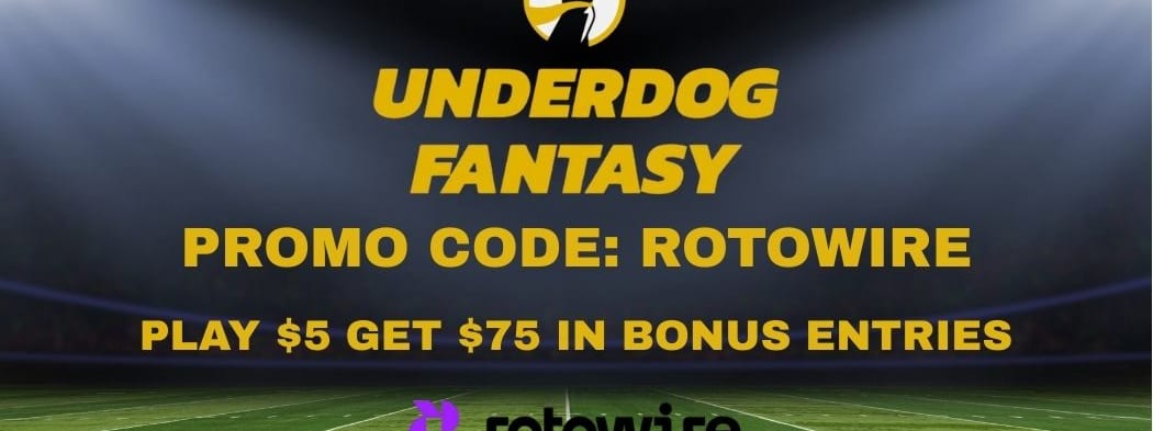 Underdog Fantasy Promo Code ROTOWIRE: Get $75 Bonus Bonus Entries Instantly (Dec. 19)