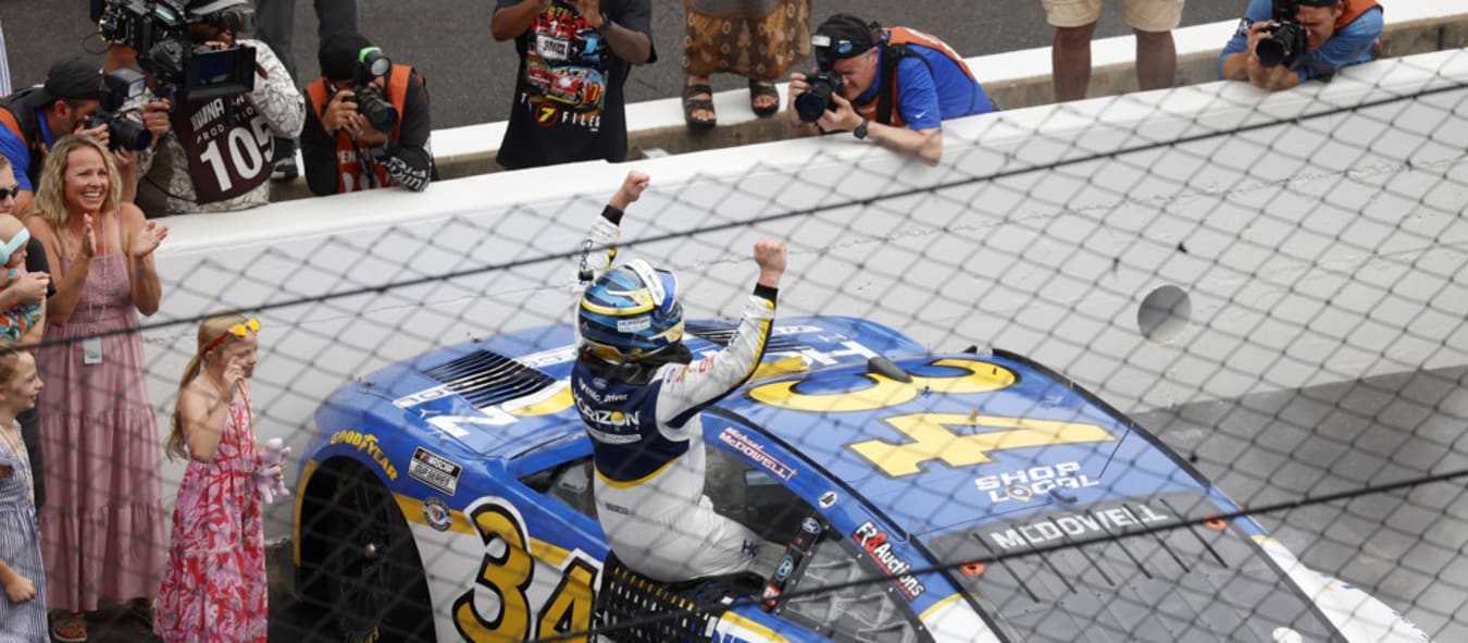 NASCAR Barometer Michael McDowell Dominates for Brickyard Victory